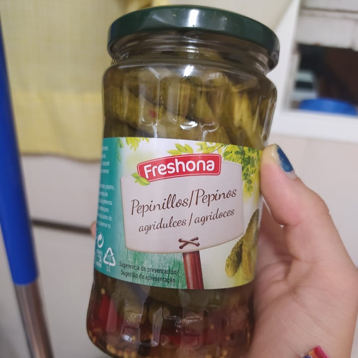photo of Freshona pepinillos agridulces shared by @pitufa on  24 Aug 2021 - review