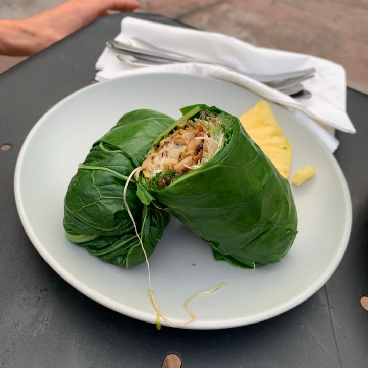photo of Journey to Good Health Cafe LLC Sweet & smoky collard wrap shared by @shakitz on  15 Jun 2021 - review