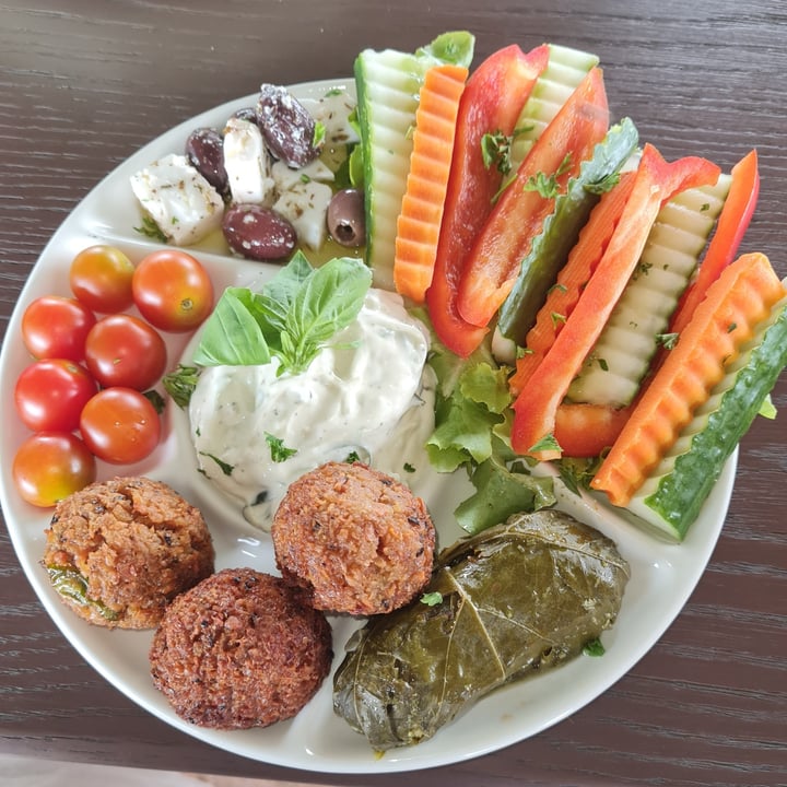 photo of Asher's Corner Cafe @ Ashers Farm Sanctuary The Greek platter shared by @vegankitchensa on  08 Jan 2022 - review