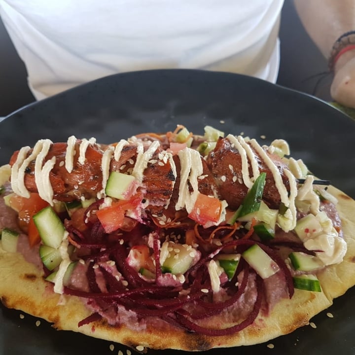 photo of Asher's Corner Cafe @ Ashers Farm Sanctuary The Mediterranean shared by @veganjumjum on  11 Jul 2020 - review