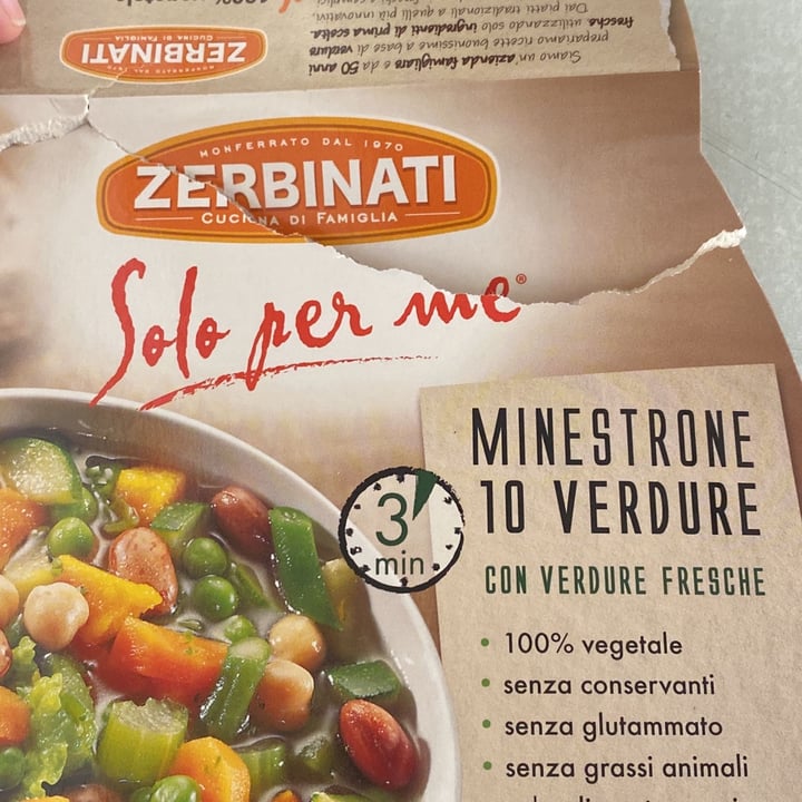 photo of Zerbinati Minestrone 10 verdure shared by @ginella on  23 Dec 2021 - review