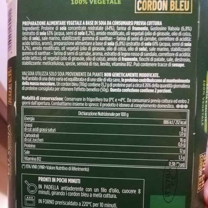 review photo of Valsoia l'irresistibile super cordon bleu shared by @chiaragnese on 19 Oct 2022 - review