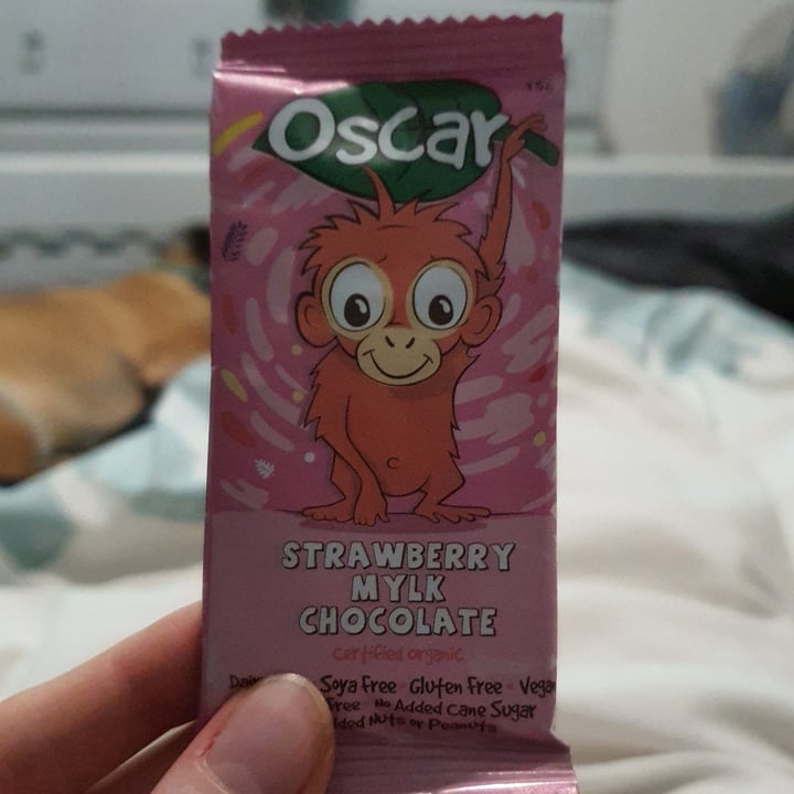 review photo of The Chocolate Yogi Oscar Strawberry Mylk Chocolate shared by @pleace13 on 07 Feb 2021 - review
