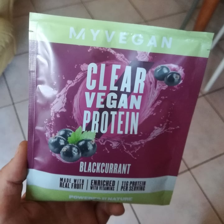 photo of MYVEGAN Clear Vegan Protein Blackcurrant shared by @maribalio on  10 Oct 2021 - review