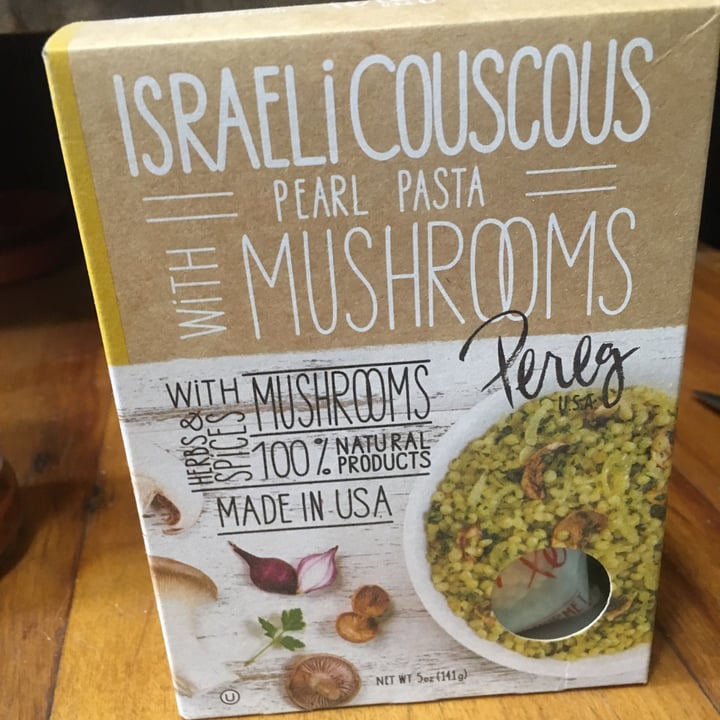 review photo of Perez Israeli Couscous Pearl Pasta w/mushrooms shared by @cuddles on 15 May 2020 - review