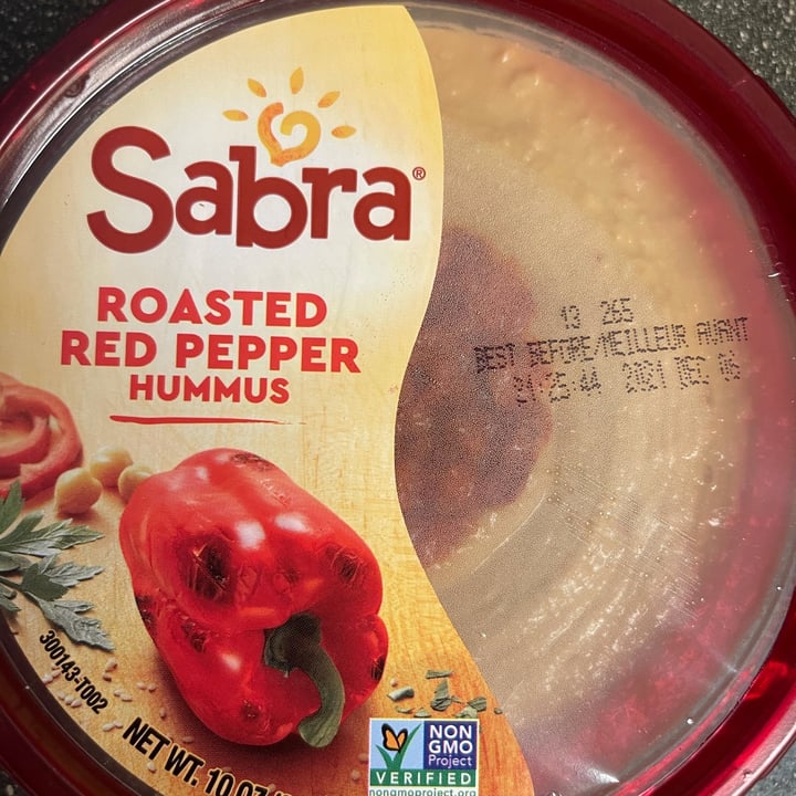 photo of Sabra Roasted Red Pepper Hummus shared by @greenjolene on  08 Dec 2021 - review