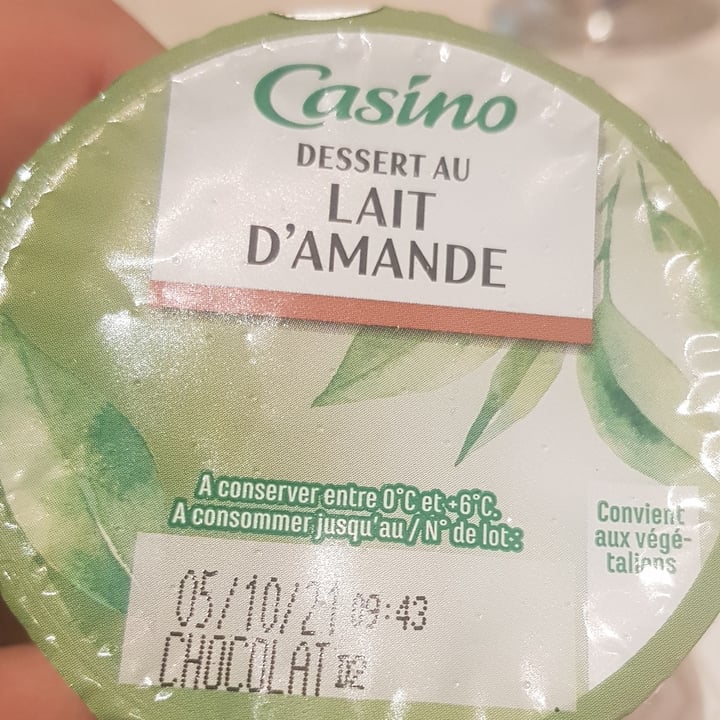 photo of Casino Dessert au lait d'amande et chocolat shared by @tioalbe on  10 Sep 2021 - review