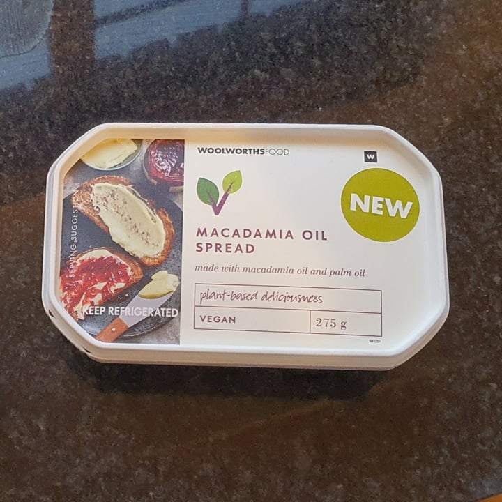 photo of Woolworths Food Macadamia Oil Spread shared by @chickpeaandmushroom on  28 Jul 2020 - review