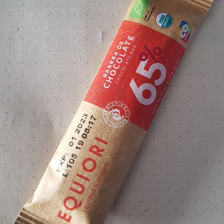 photo of Equiori Chocolate orgánico 65% shared by @catacc on  08 Jul 2021 - review