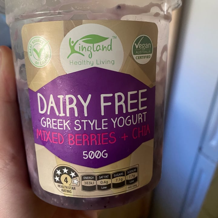 Kingland Dairy Free Greek Style Yoghurt Mixed Berries + Chia Review