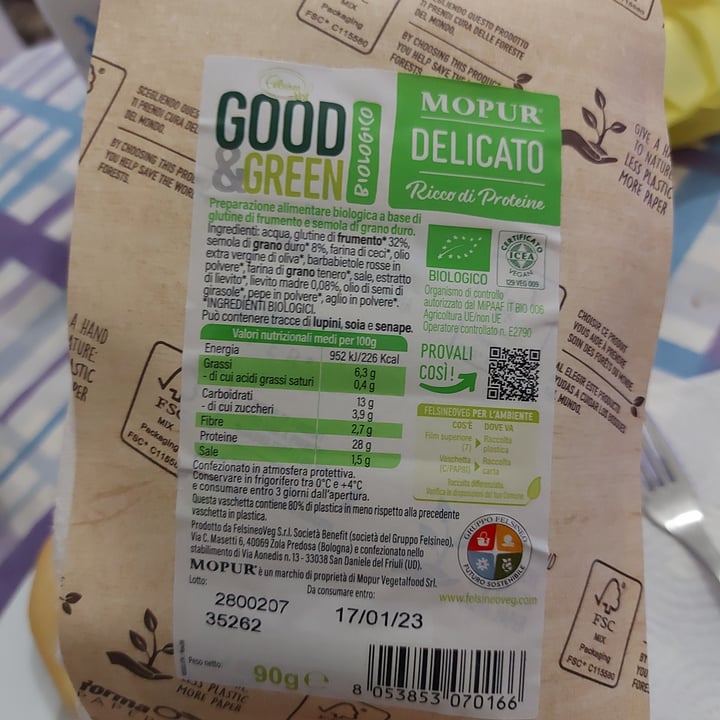 review photo of Good & Green Affettato vegetale delicato shared by @fasveg on 26 Nov 2022 - review