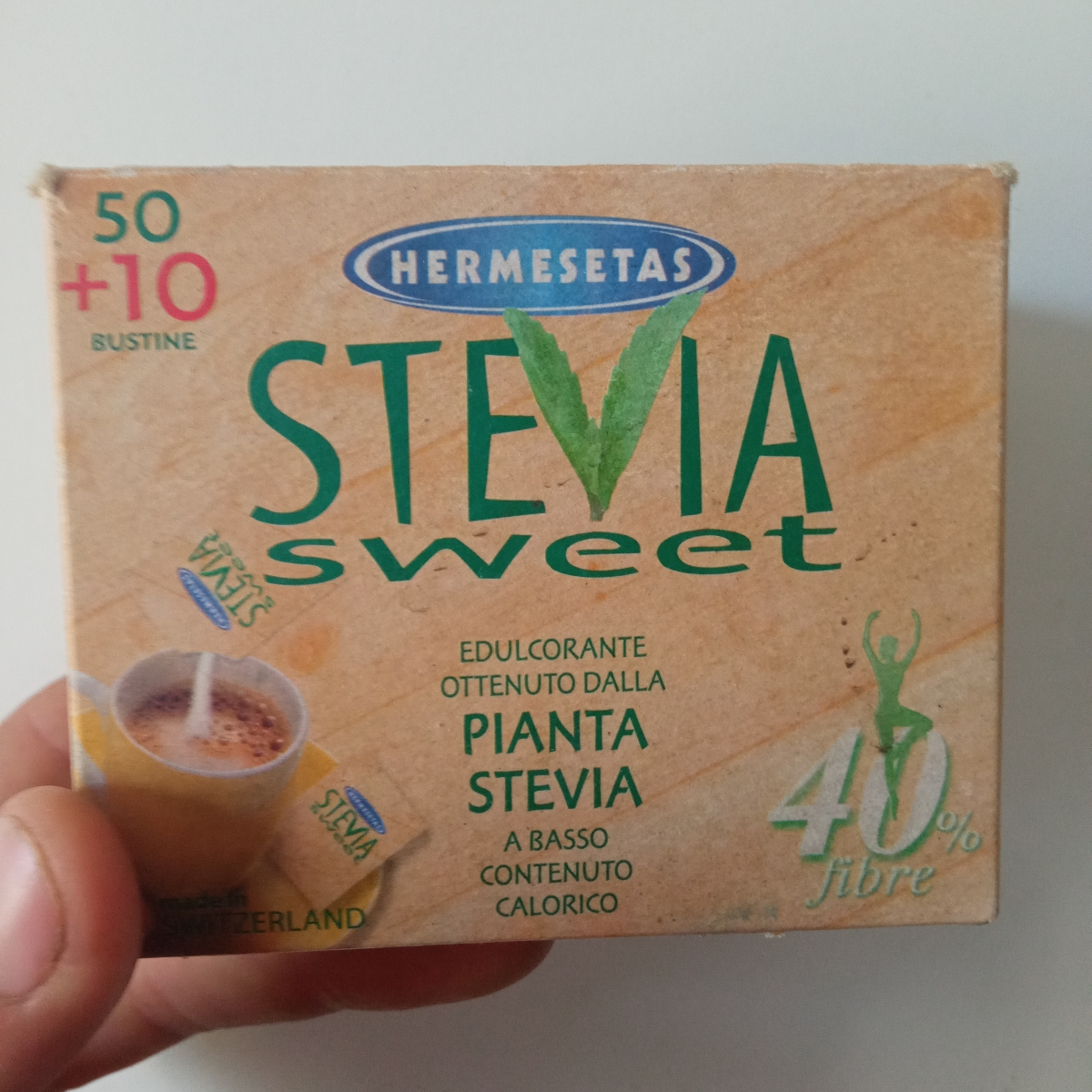 Hermesetas Stevia 50+10Bust