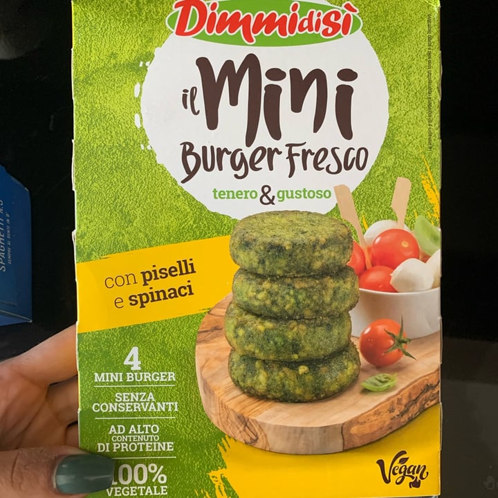photo of Dimmidisi Mini Burger Fresco Piselli e Spinaci shared by @saraher on  28 Nov 2021 - review