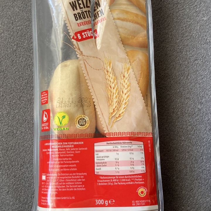 photo of Goldähren Weizen Brötchen shared by @tinaberlina on  16 Oct 2021 - review