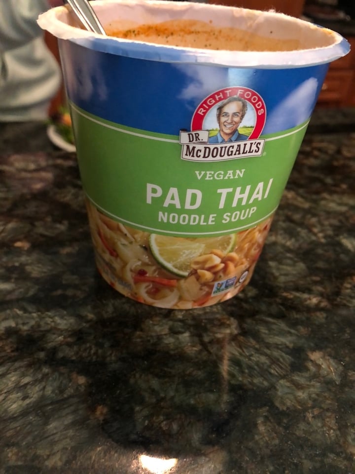 photo of Dr McDougall's  Right Foods Vegan Pad Thai Noodle Soup shared by @lizprendergast11 on  06 Apr 2020 - review