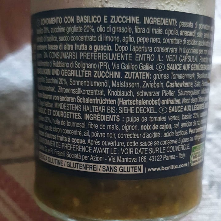 photo of Barilla Pesto Rustico Basilico e Zucchine shared by @sofia9 on  04 May 2022 - review