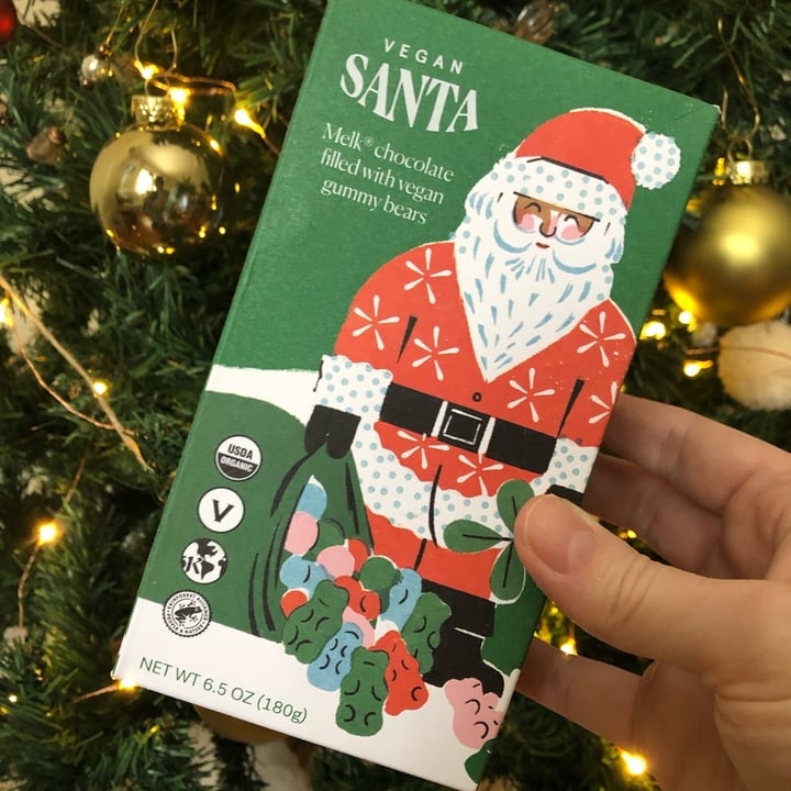 review photo of Sjaak’s Organic Chocolates Melk Chocolate Santa filled with Gummy Bears shared by @somegirl on 29 Dec 2021 - review