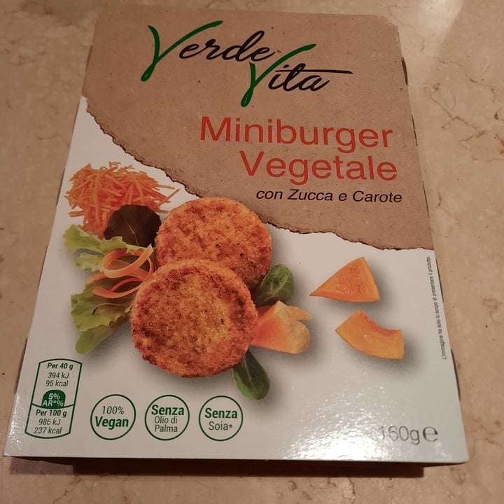 photo of Verde vita Miniburger vegetale con zucca e carote shared by @laura30 on  04 Jun 2022 - review