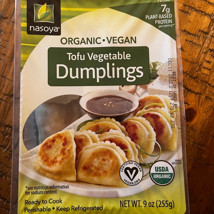 photo of Nasoya Tofu Vegetable Dumplings (Organic) shared by @whitneys6 on  23 Oct 2022 - review