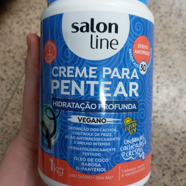 photo of Salon line Creme De Pentear Hidratação Profunda shared by @analuciaoeiras on  03 May 2022 - review