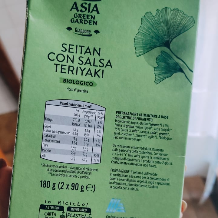 review photo of Asia Green Garden Seitan Con Salsa Teriyaki shared by @rossiveg on 16 Oct 2022 - review
