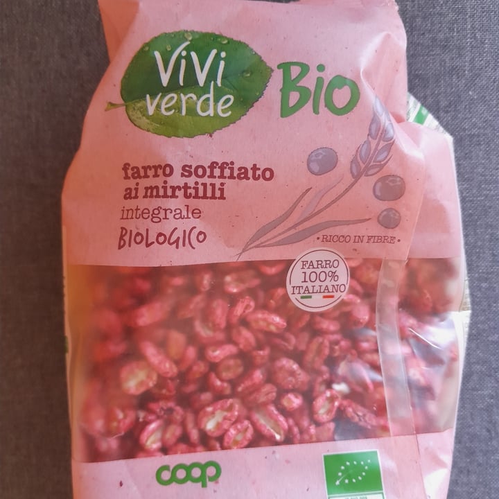 photo of Vivi Verde Coop farro soffiato ai mirtilli integrale shared by @alealeveg on  14 Jun 2022 - review