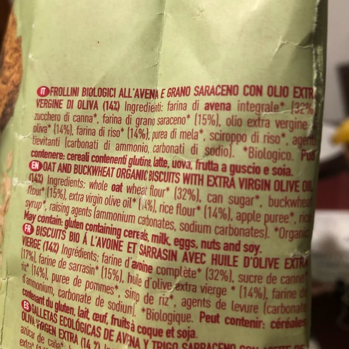review photo of Alce Nero Biscotti avena e grano saraceno shared by @mammavitaminica on 06 Apr 2022 - review