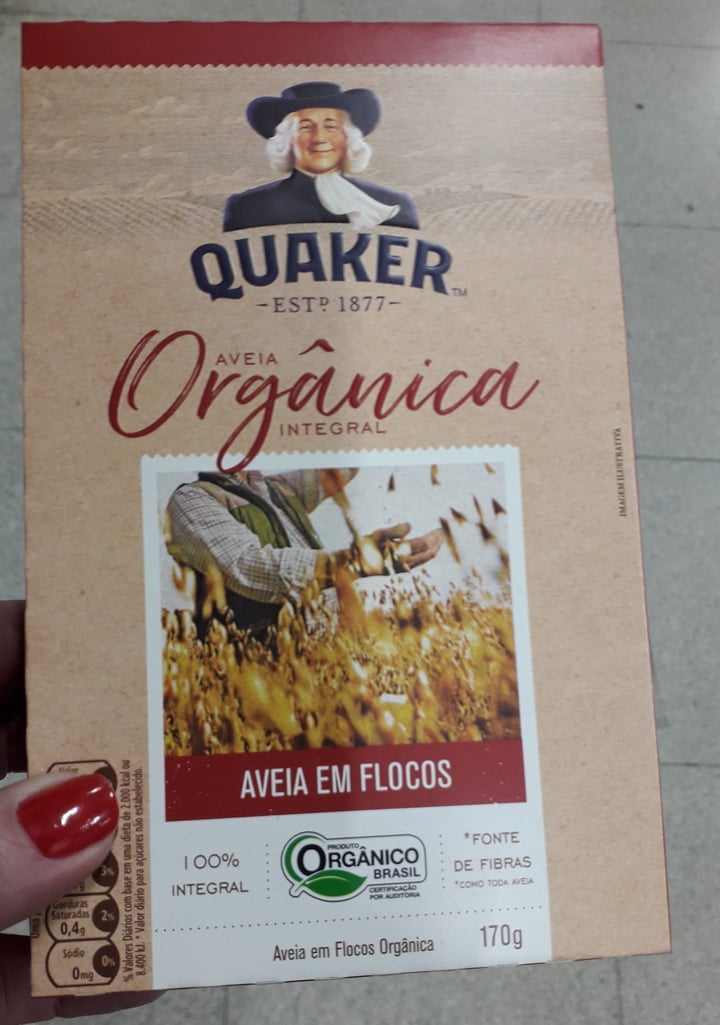 photo of Quaker Aveia em flocos Orgânica shared by @marcia1963 on  30 Jun 2022 - review