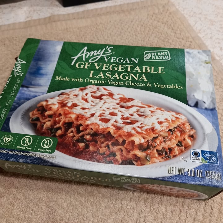 photo of Amy’s Amy’s GF Vegan Lagsana shared by @gregorygreen on  26 Dec 2021 - review