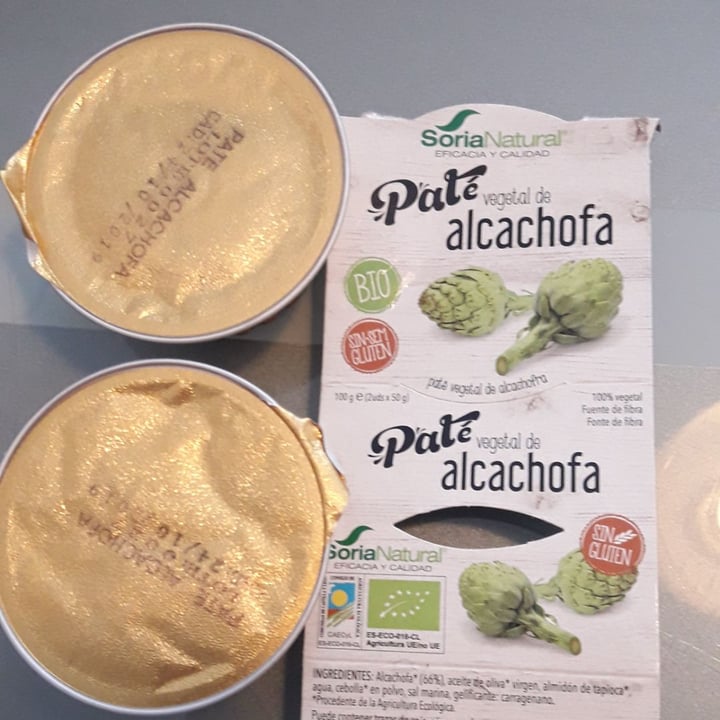 photo of Soria Natural Paté de alcachofa shared by @bequisa9 on  20 Jul 2019 - review