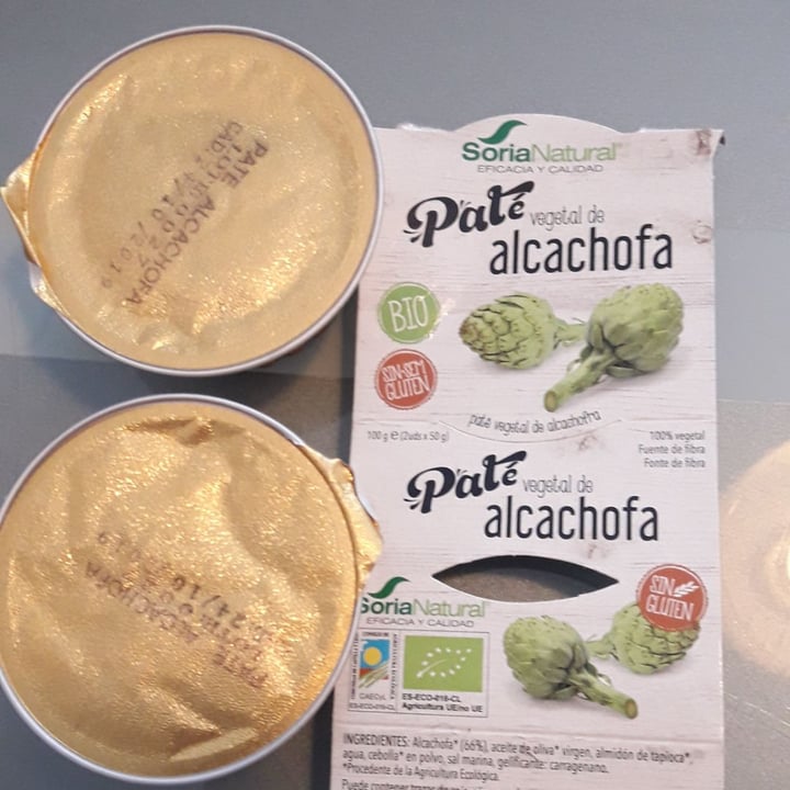 review photo of Soria Natural Paté de alcachofa shared by @bequisa9 on 20 Jul 2019 - review
