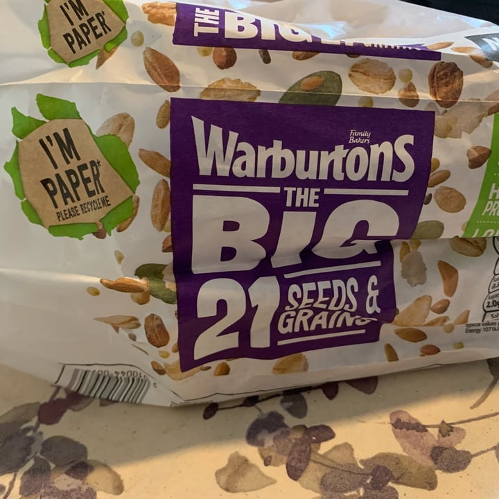 photo of Warburtons Big 21 Seeds and Grains shared by @avocado-uk on  24 Jun 2022 - review