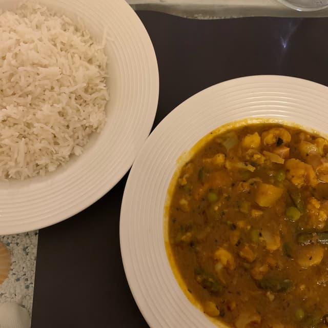 Photo of the dish “curry di verdure”