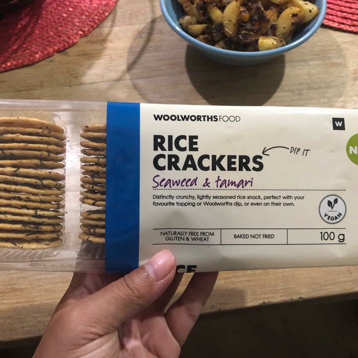 review photo of Woolworths Food Rice Crackers With Seaweed And Tamari shared by @themissanderson on 06 Jul 2022 - review