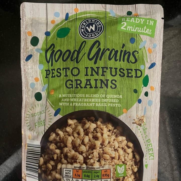 review photo of Worldwide foods Good grains pesto infused grains shared by @faancina on 25 May 2022 - review