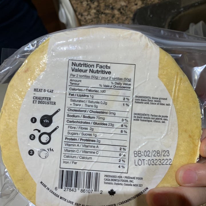 photo of Casa bonita Soft corn tortillas shared by @kajun23 on  29 Nov 2022 - review