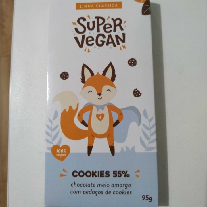 review photo of Super Vegan Barra de Chocolate - Meio Amargo com Pedaços de Cookies shared by @cella7 on 10 Jul 2022 - review