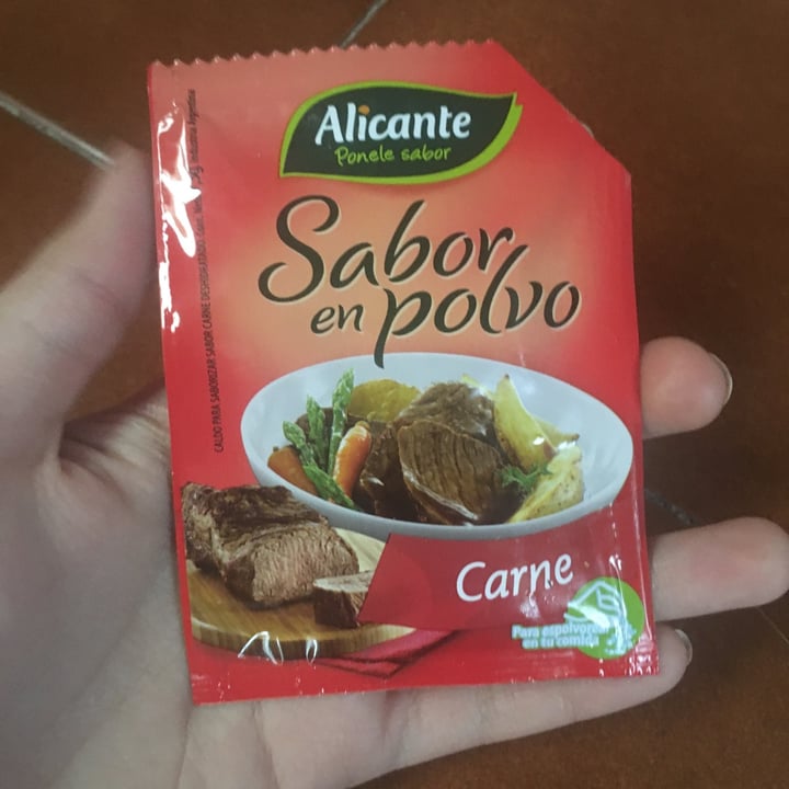 photo of Alicante Sabor en Polvo Carne shared by @carogonzalez on  01 Aug 2020 - review