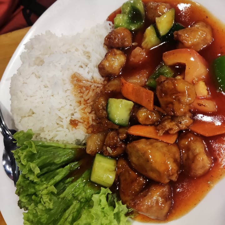 review photo of Zi Zai Vegetarian Sweet & Sour Meat Set shared by @phgoh on 16 Apr 2022 - review