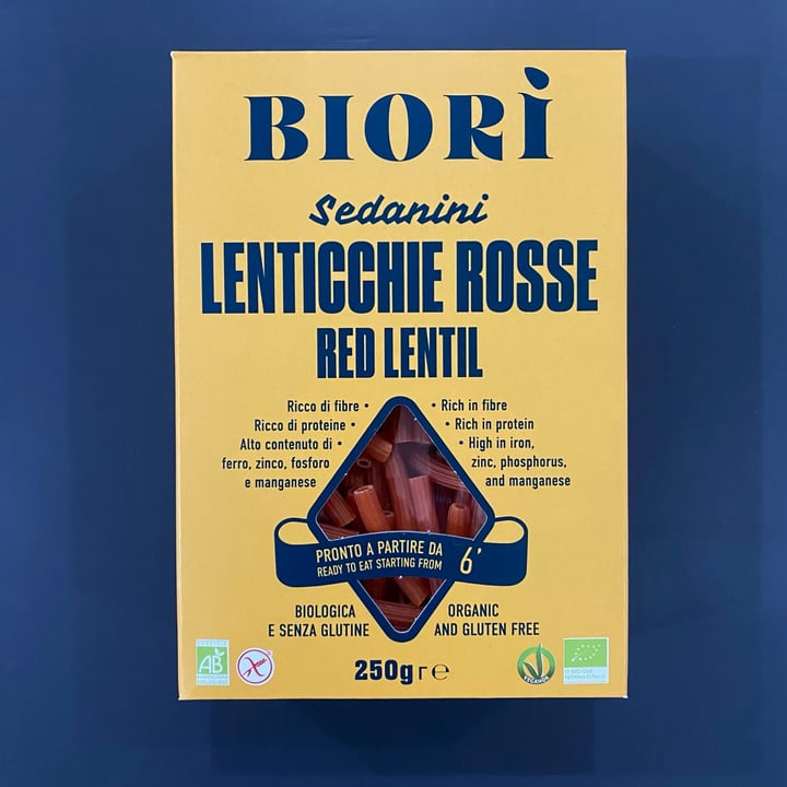 photo of Biori Biori' Sedanini di Lenticchie Rosse Bio shared by @veggyele on  11 Nov 2022 - review