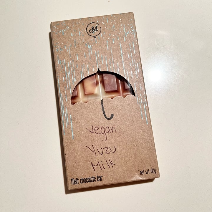 photo of Melt Chocolate Bar Vegan Yuzu Milk shared by @happyvegantaco on  06 Jun 2022 - review