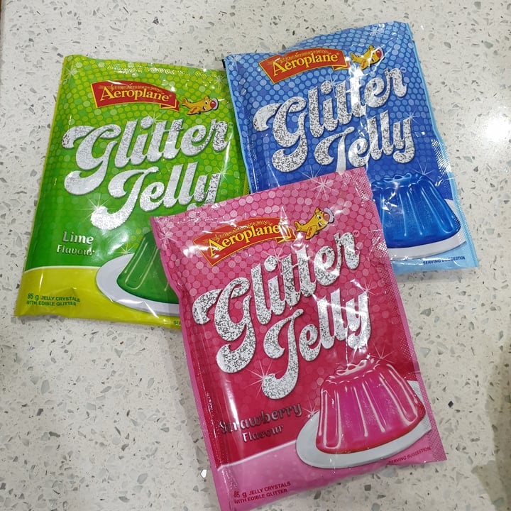 photo of Aeroplane Glitter Jelly - Lime Flavour shared by @bronnyv on  31 May 2020 - review
