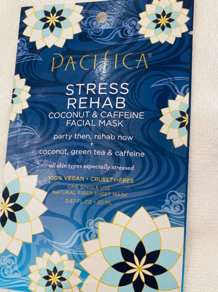 photo of Pacifica Stress Rehab Coconut and Caffeine Facial Mask shared by @gardenforlife on  26 Dec 2019 - review