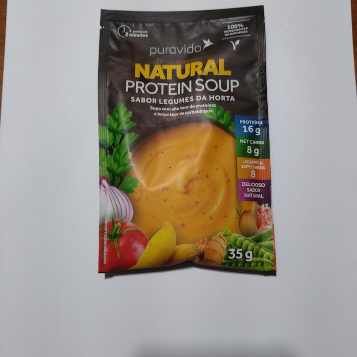 photo of puravida Natural Protein Soup Sabor Legumes da Horta shared by @lucianeschmidt on  02 Mar 2022 - review