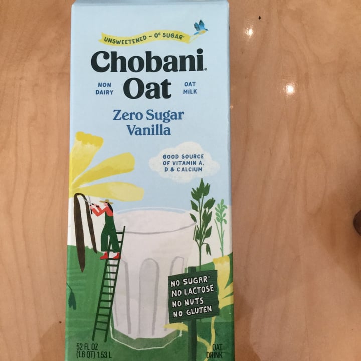 photo of Chobani Chobani oat Milk Sugar Free/ shared by @janetisvegan on  26 Sep 2021 - review