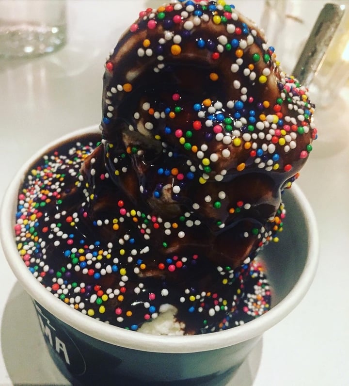 photo of Deer Mama Vegan Mylk & Burger Bar Soft Serve With Chocolate Sauce And Sprinkles shared by @sunnycaribbeanvegan on  29 Feb 2020 - review