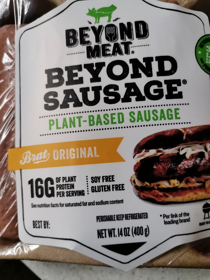 photo of Beyond Meat Beyond Sausage Brat Original  shared by @dianahm on  22 Mar 2020 - review