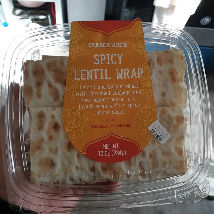 photo of Trader Joe's Spicy Lentil Wrap shared by @autumnleaves on  22 Jan 2021 - review