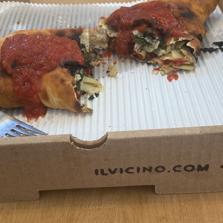 photo of Il Vicino Wood Oven Pizza - Albuquerque Heights Vegetarian Calzone (without cheese) shared by @jodirm on  07 May 2022 - review