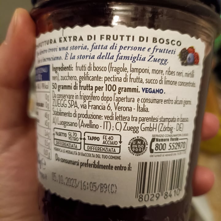 photo of Zuegg Confettura ai frutti di bosco 100% shared by @ceci1209 on  15 Mar 2022 - review